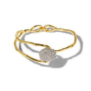 Sonales Crystal Pebble Clasp Bracelet