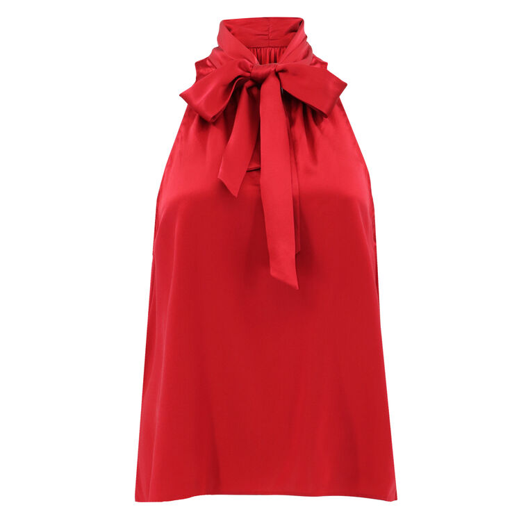 Maude Sleeveless Silk Top image number null