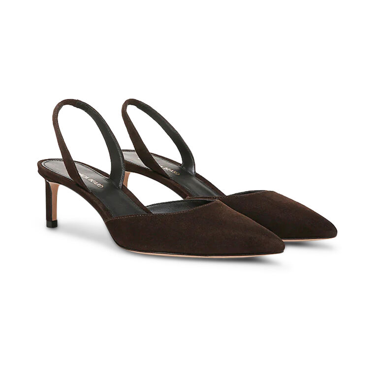 Caroline Suede Slingback Pump image number null