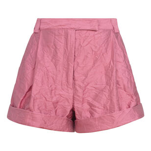 Joni High-Waisted Cuffed-Hem Shorts