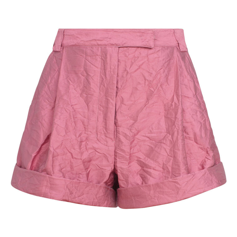 Joni High-Waisted Cuffed-Hem Shorts image number null