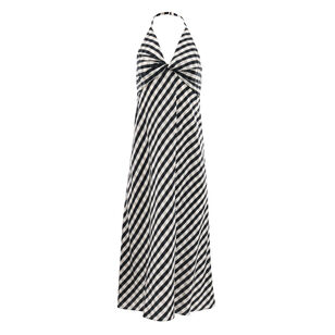 Diane Halterneck High-Low Maxi Dress