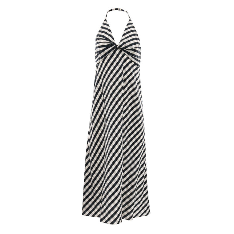 Diane Halterneck High-Low Maxi Dress image number null