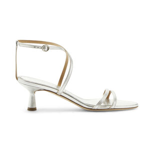 Maeve Metallic Leather Stiletto Sandal