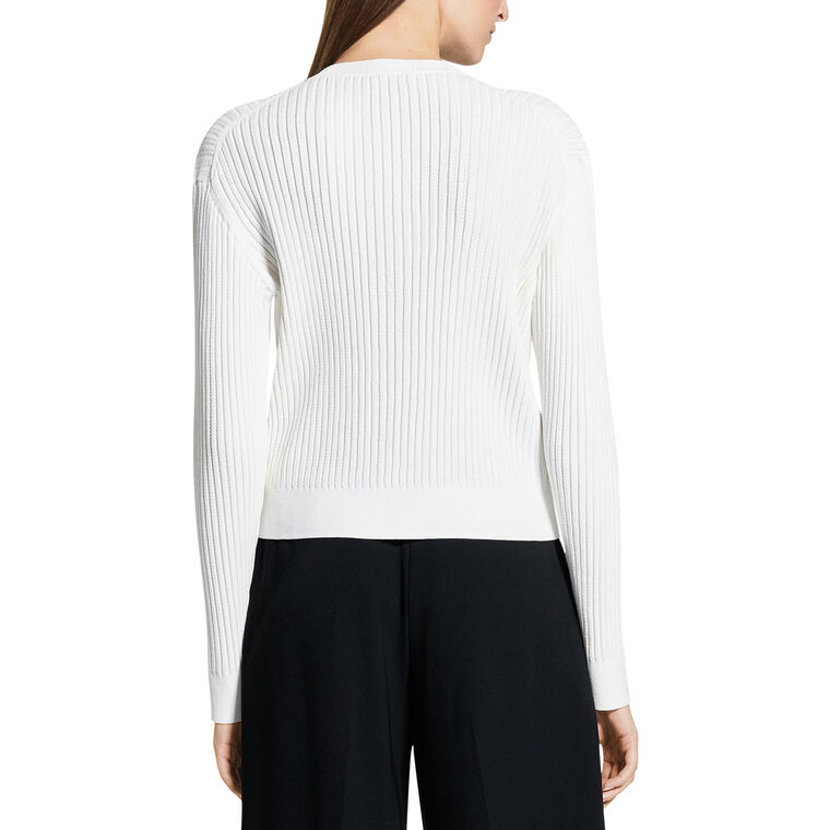 Pointelle Knit Bomber Jacket image number null