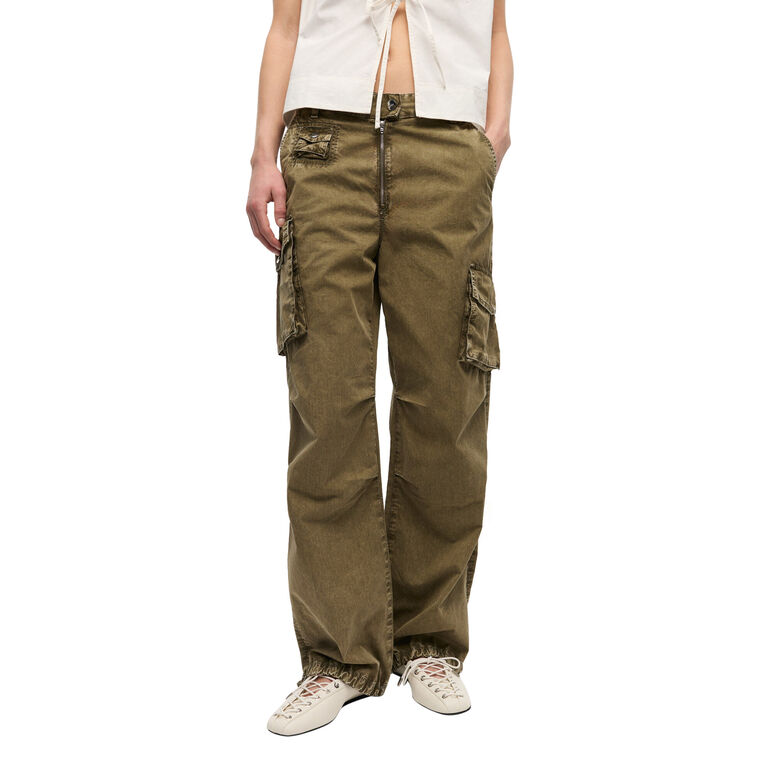 Washed Cotton Twill Cargo Pant image number null