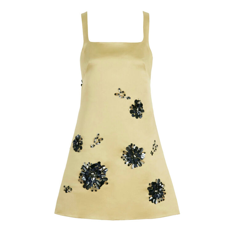 Barton Embellished Satin Dress image number null