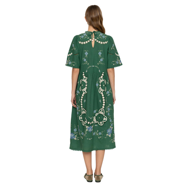 Vesna Embroidery Short Sleeve Dress image number null
