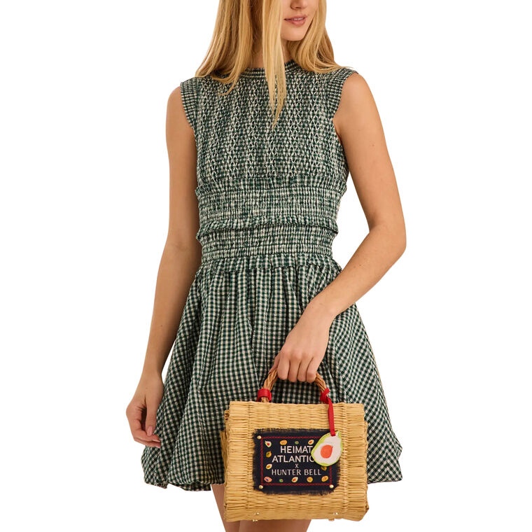 Anita Gingham Bubble Skirt Mini Dress image number null