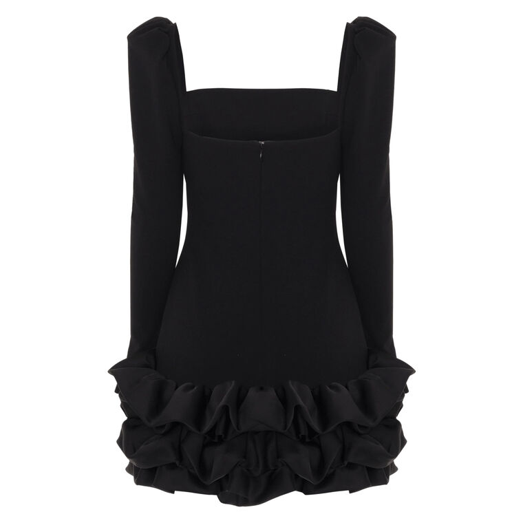 Mystique Long Sleeve Crepe Mini Dress image number null