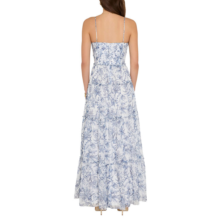 Willow Sleeveless Tiered Maxi Dress image number null