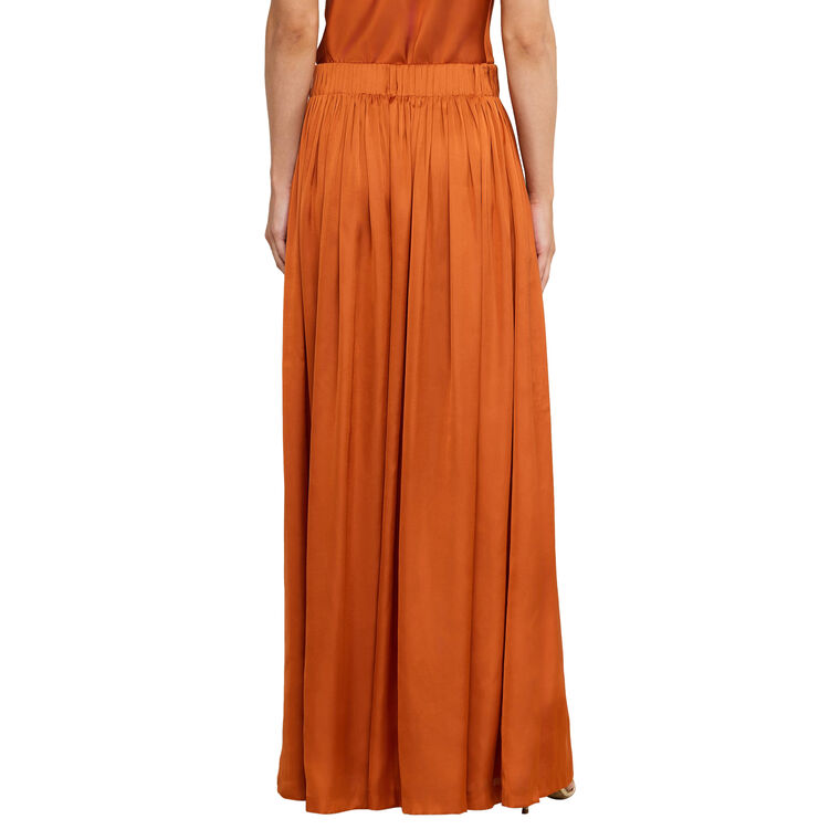 Haylo High-Waisted Wide-Leg Satin Pull-On Pant image number null