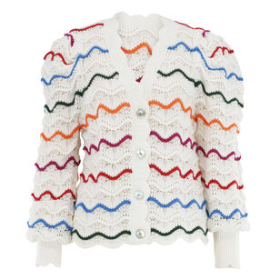 Colorful Stripes Knit Cardigan