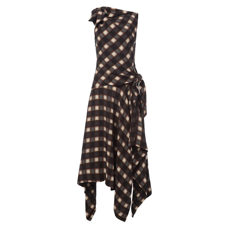 Knotted Midi Dress image number null
