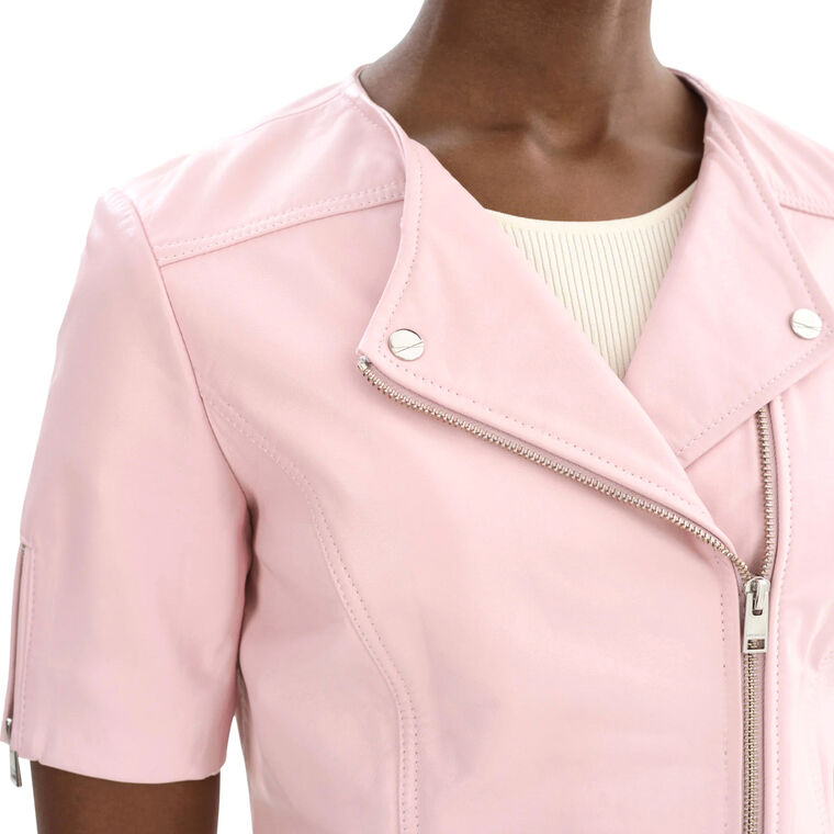 Kirsi Cropped Biker Jacket image number null