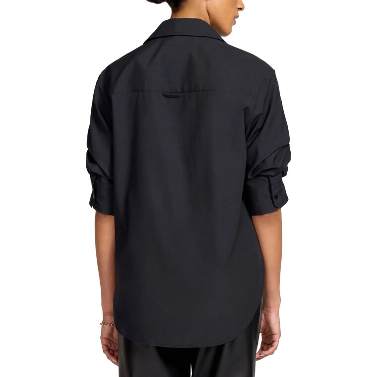 The Pia Scrunched Sleeve Button Down Shirt image number null