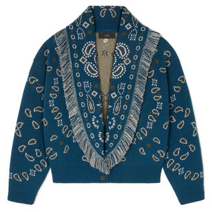 Bandana Jacquard Cardi-Bomber