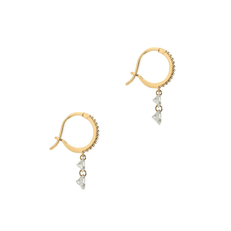 Diamond Drop Earrings image number null