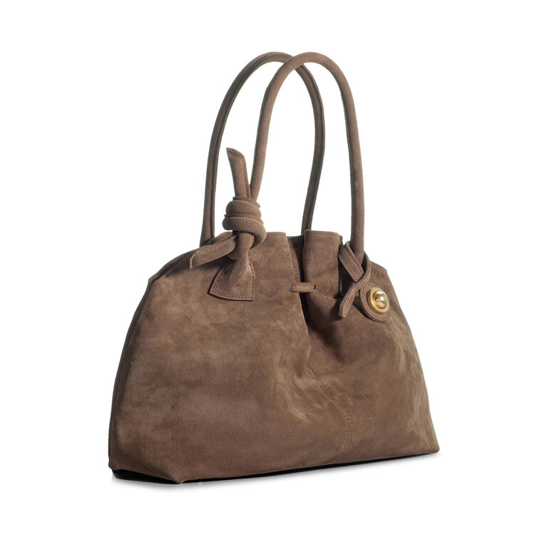 The Maxi Swan 2.0 Bag In Suede image number null