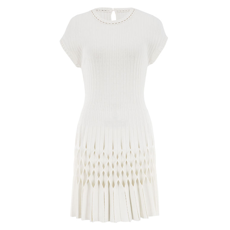 Dalia Pleated Knit Dress image number null