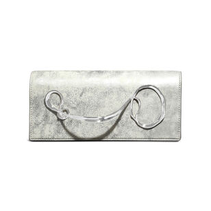 Twisted Silver Side Handle Clutch