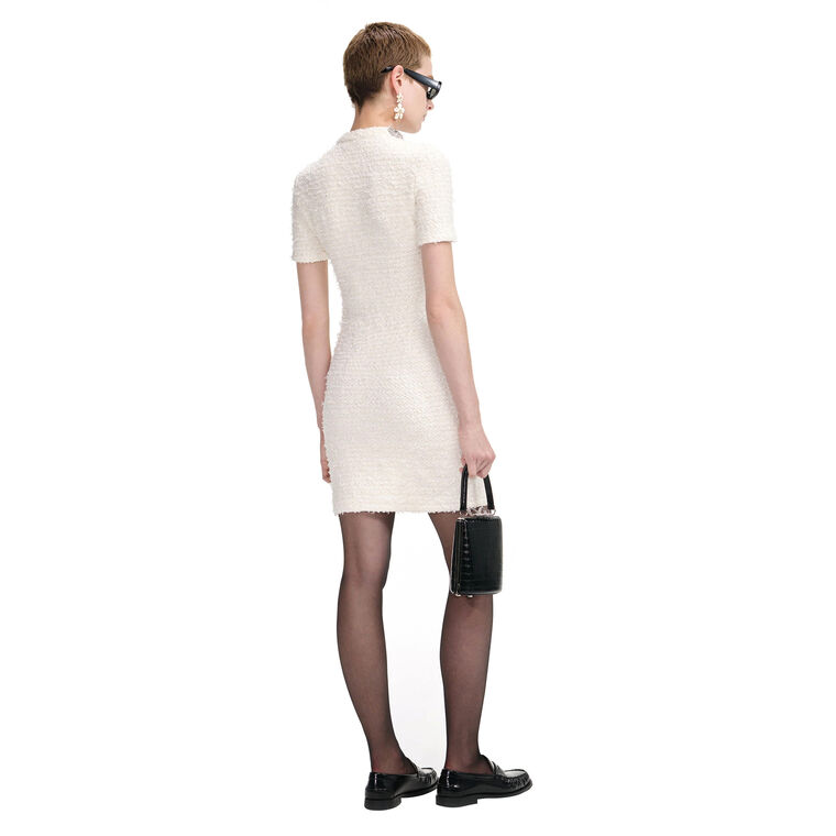 Textured Knit Mini Dress image number null