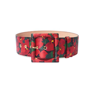 Floral-Print Icon Belt