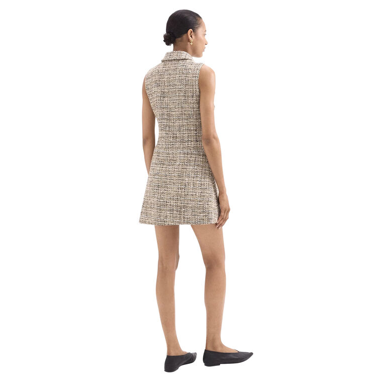 Military Dress in Mixed Tweed image number null