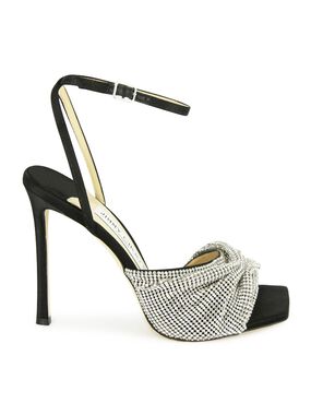 Naria 110mm Crystal Mesh Sandals