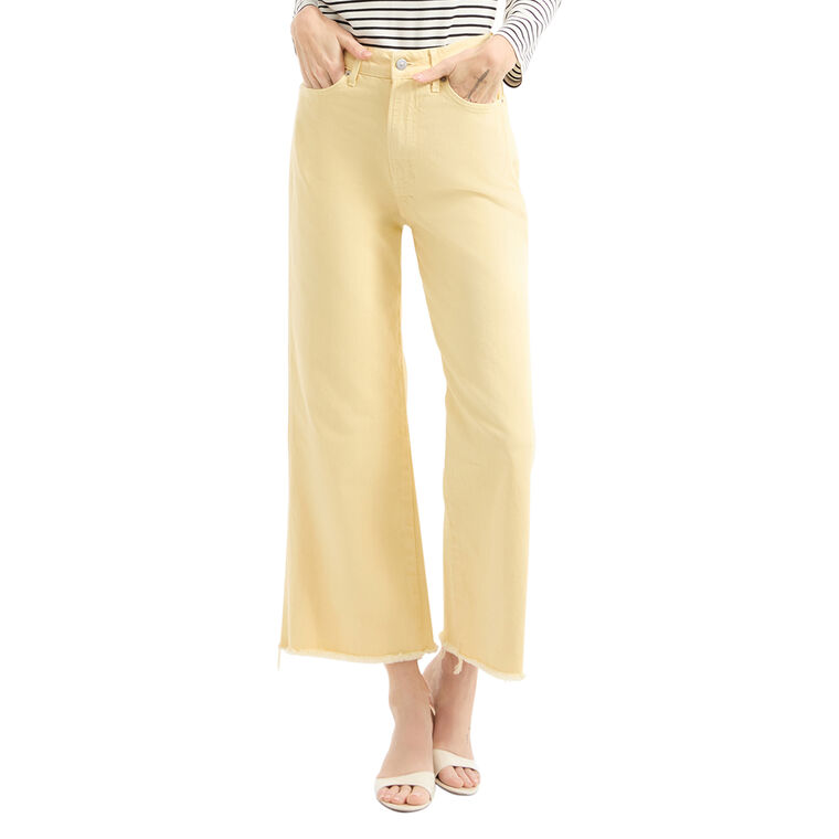 Taylor Cropped High Rise Wide-Leg Jean image number null
