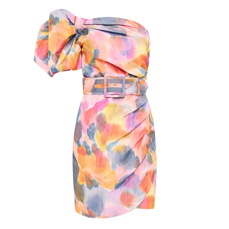 Amaya One Shoulder Mini Dress image number null