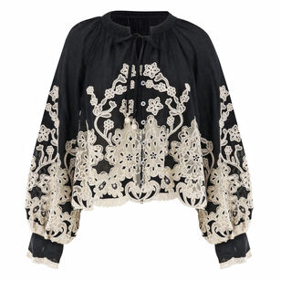 Gracelyn Long Sleeve Lace Detail Top