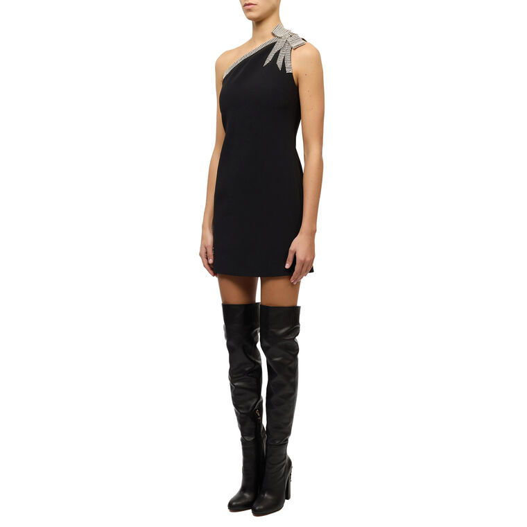 Crystal Short Dress in Crepe image number null