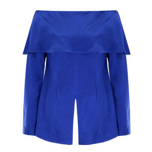 Hammered Satin Cuff Top