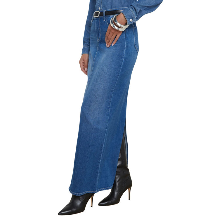 Miriam Denim Maxi Skirt image number null