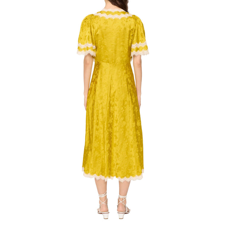 Shay Lace Cape Midi Dress image number null
