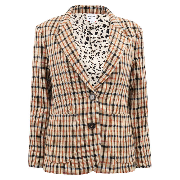 Catherine Plaid Blazer image number null