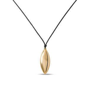 Metal Dagger Leather Cord Necklace