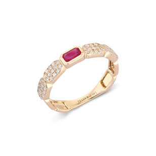 Chemin Ruby Diamond Ring