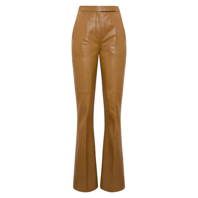 Sleek Statement Pants In Lamb Leather image number null