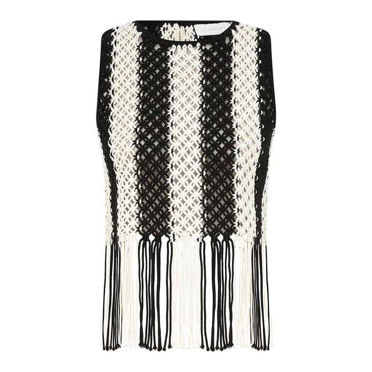 Wanderlust Macrame Tank Top image number null