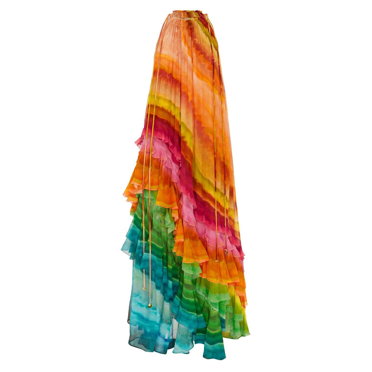 Iris Sleeveless Ruffle Gown image number null