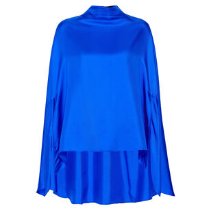 Silky Twill Oversize Cape Tee