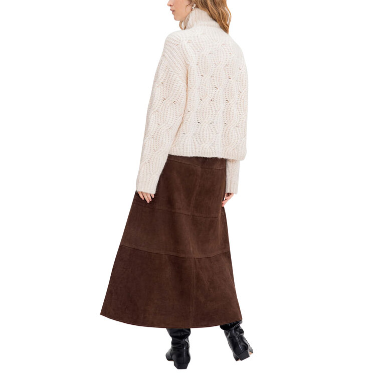 Suede Hudson Midi Skirt image number null