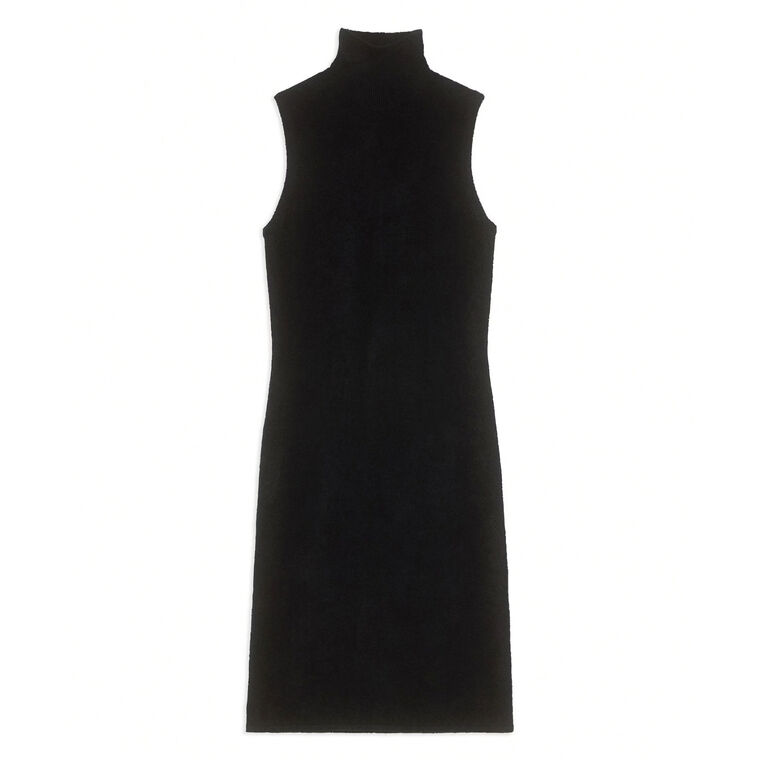 Velvet Turtleneck Dress image number null
