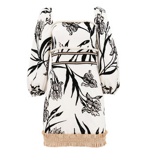 Iris Floral Fit And Flare Mini Dress