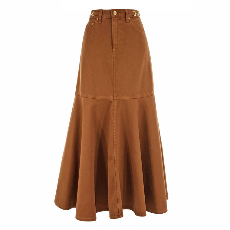 The Madelyn Denim Skirt image number null