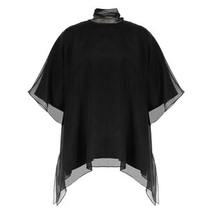 The Cali Organza Short Sleeve Blouse With Neck Tie