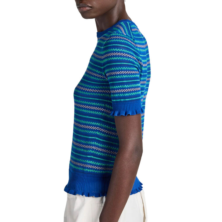 Short Sleeve Fairisle Top image number null