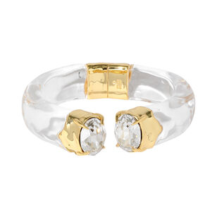 Bonbon Crystal Lucite Hinge Bracelet